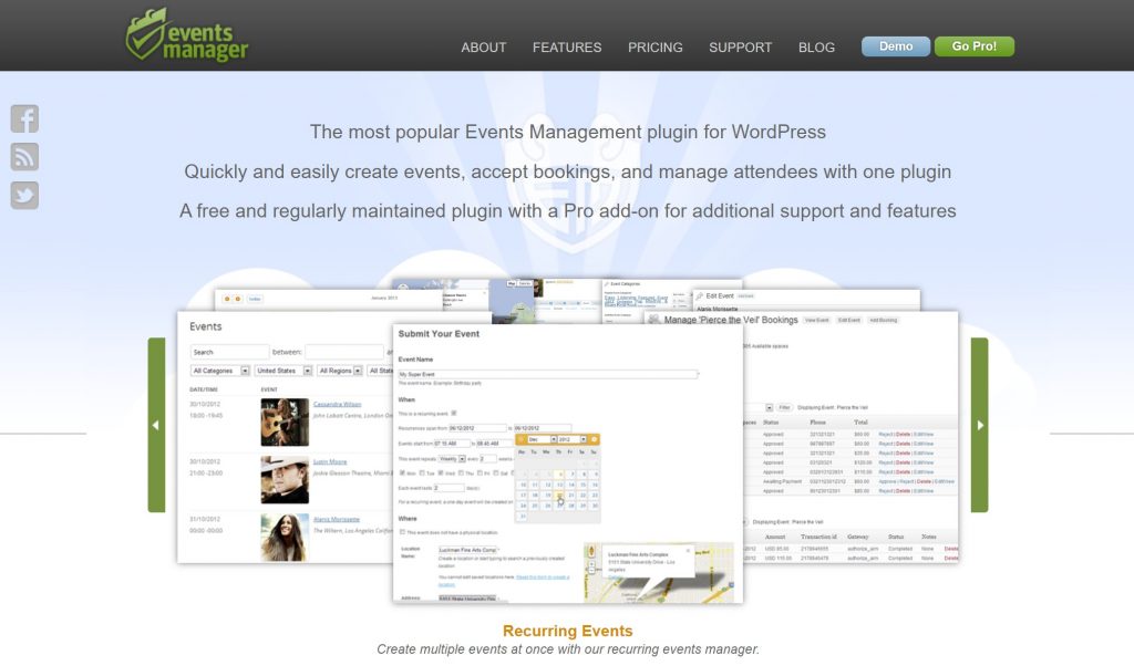 The Events Manager 1024x602