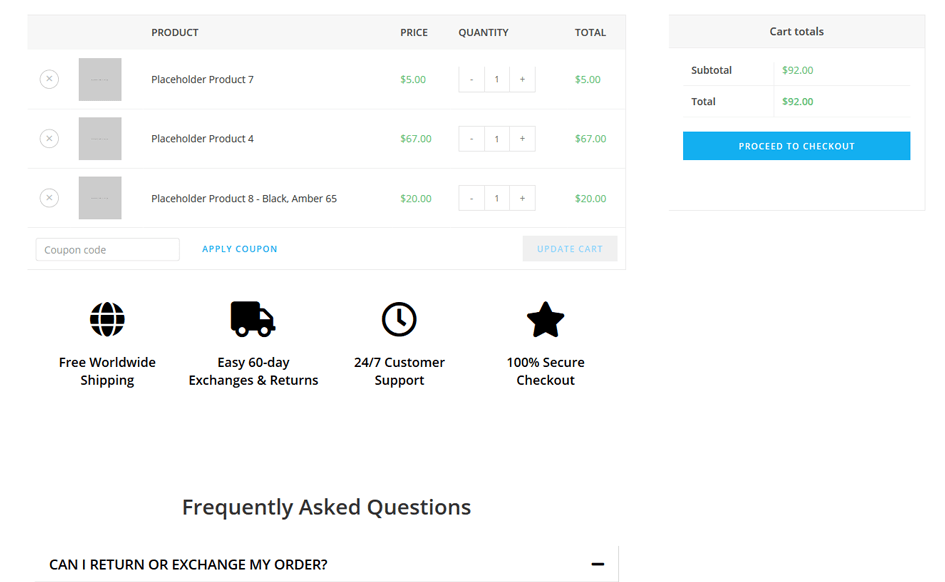panier woocommerce