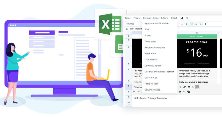 wordpress excel plugin