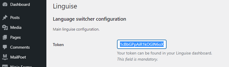 Linguise API key