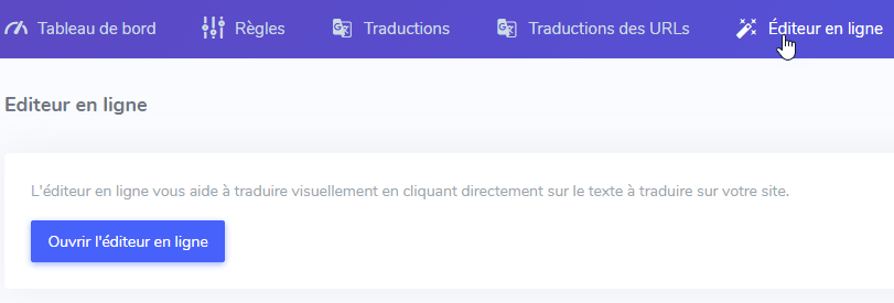 editeur de traductions