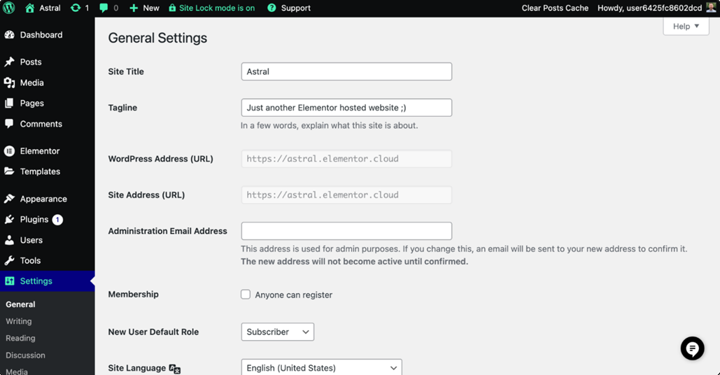 configuration wordpress