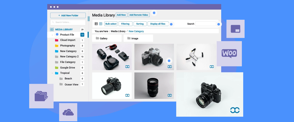 WP media folder google drive